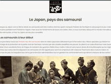 Tablet Screenshot of japonsamourai.fr